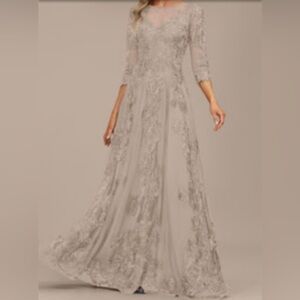 Mother of bride dress sz 16 new with tags taupe